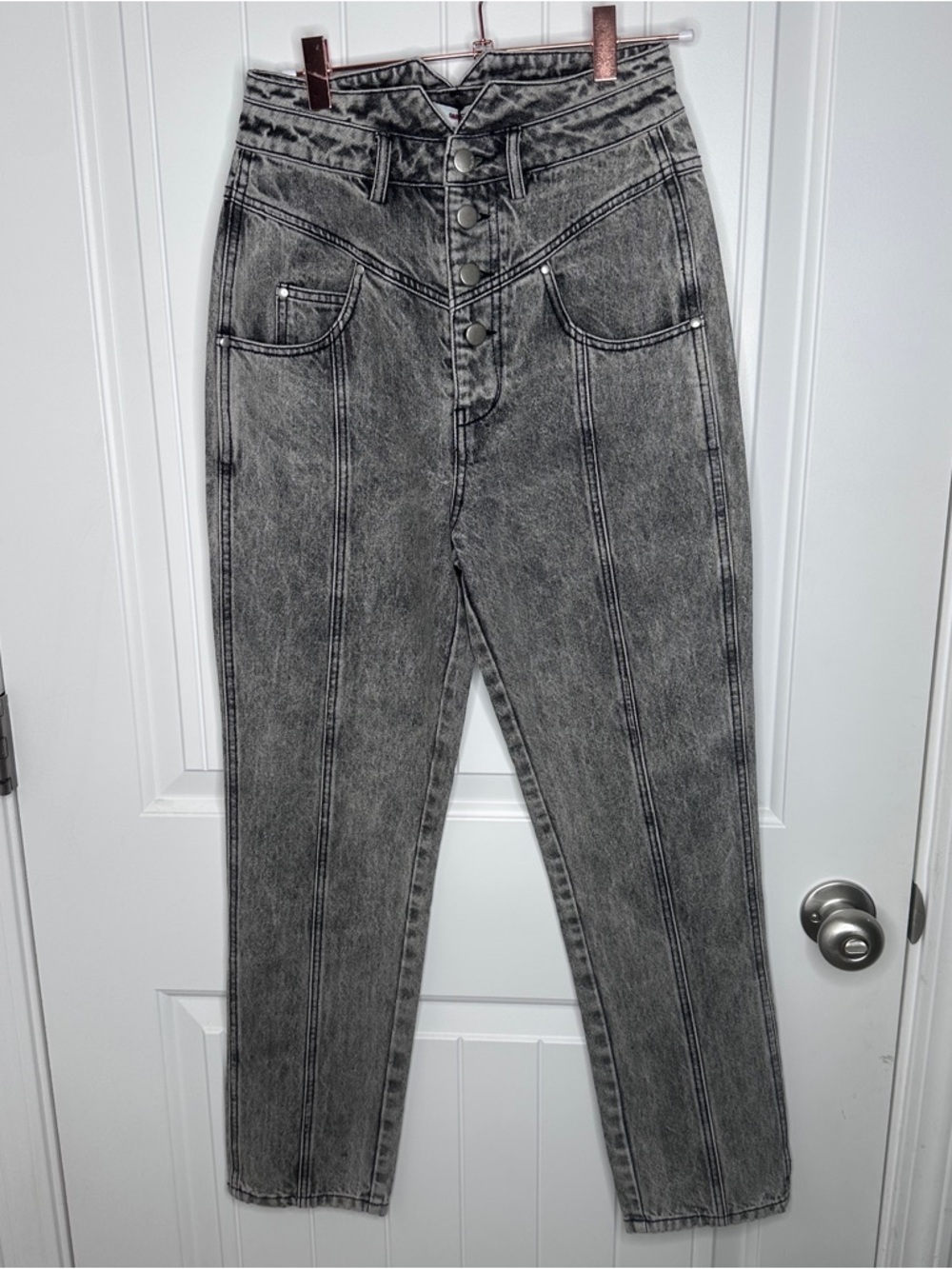 SUNCOO Black Acid-Wash Denim‎ Ronald Jeans waist 26